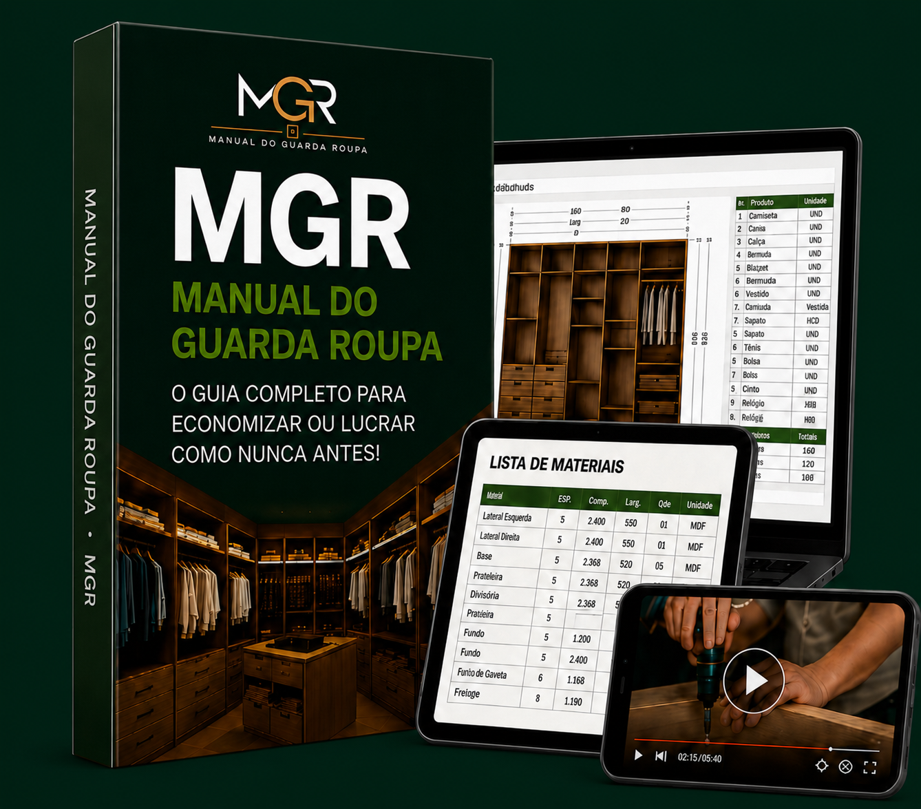 Produto MGR — Manual do Guarda-Roupa completo