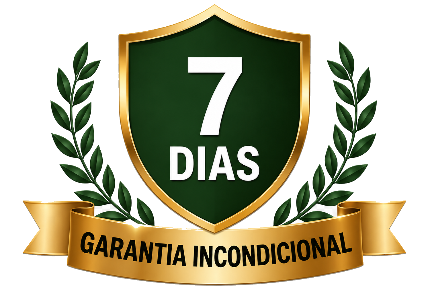 Selo de garantia incondicional de 7 dias