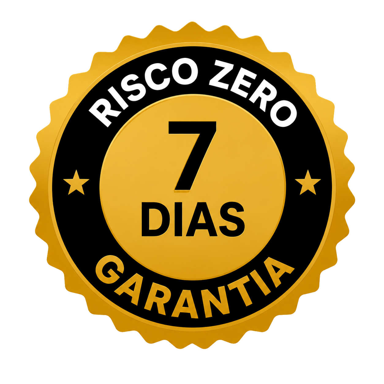 Selo Risco Zero — satisfação 100% garantida